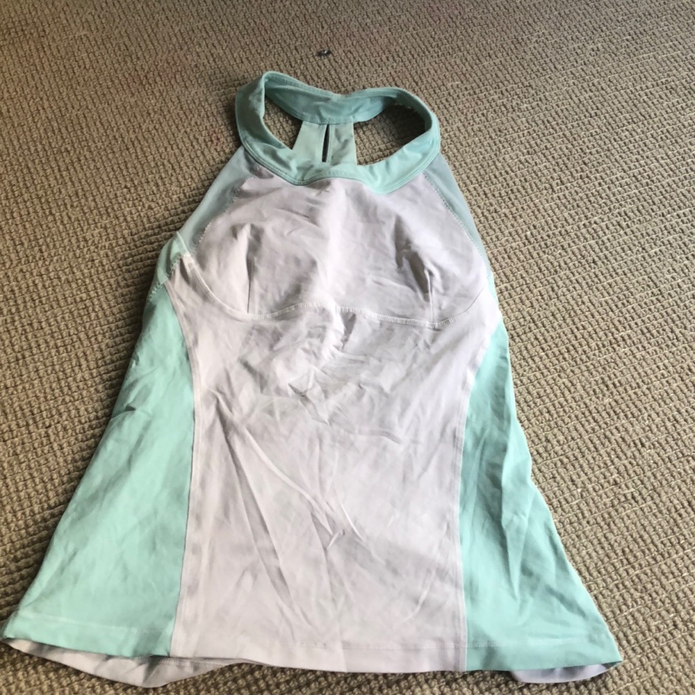 Workout top with built in bra